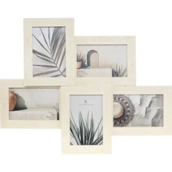 PELE MELE ANAYA 5 PHOTOS EFFET TRAVERTIN BEIGE
