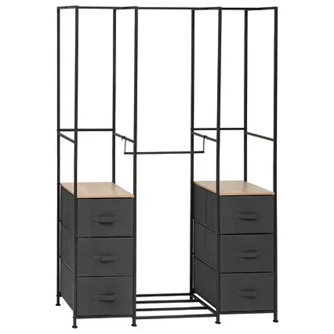 PENDERIE 6 TIROIRS TISSA GRIS D.116X40X176CM