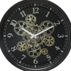 PENDULE MECANISME METAL LUXE D.37CM