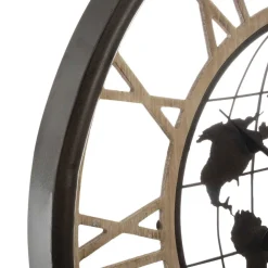 PENDULE METAL MONDE D.67CM