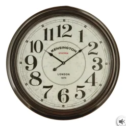 PENDULE METAL NOIRE D.62CM