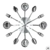 PENDULE METAL USTENSILES D.38CM
