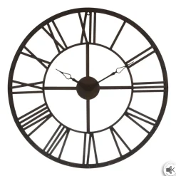 PENDULE METAL VINTAGE D.70CM