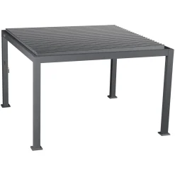 PERGOLA EVORA 3.6X3.6M GRAPHITE