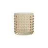 PHOTOPHORE BULLE VERRE TEINTE 7X7.7CM SEMOULE
