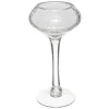 PHOTOPHORE CRAQUELE SUR PIED H.30CM