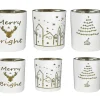 PHOTOPHORE VERRE BLANC DORE GRAND MODELE