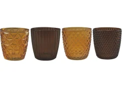 PHOTOPHORE VERRE MARRON AMBRE