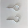 PITON ROND FILETE X16 BLANC