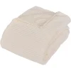 PLAID FLANELLE COTELE ARUM IVOIRE 240X220CM