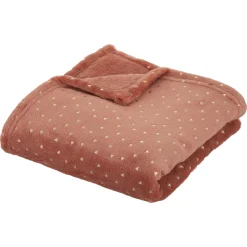 PLAID FLANELLE OYA TERRACOTTA 75X100CM