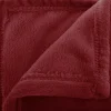 PLAID FLANELLE UNI GRENAT 180X230CM