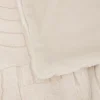 PLAID FOURRURE JACQUARD ARKA IVOIRE 180X230CM