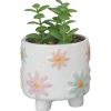 PLANTE ARTIFICIELLE AVEC POT CERAMIQUE BLANC 10X10X10CM
