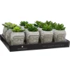 PLANTE ARTIFICIELLE BOUDDHA CIMENT H.9CM