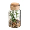 PLANTE ARTIFICIELLE FIOLE VERRE 13CM