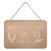 PLAQUE PORTE CREUSE 25X17CM