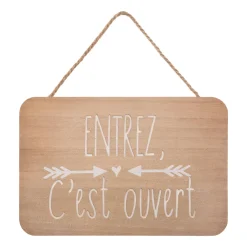 PLAQUE PORTE CREUSE 25X17CM