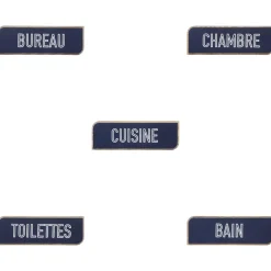PLAQUE PORTE OLME D.24X8CM
