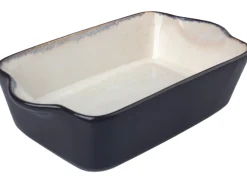 PLAT A FOUR PORCELAINE EMAIL REACTIF 22X13X5.5CM