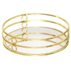PLATEAU DORE MIROIR FEEL D.30X3.5CM