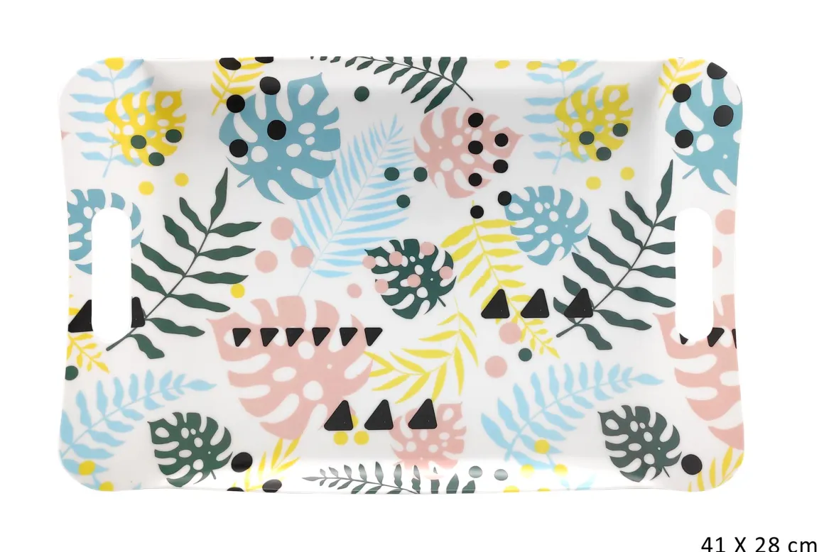 PLATEAU MELAMINE PASTEL 41X28CM
