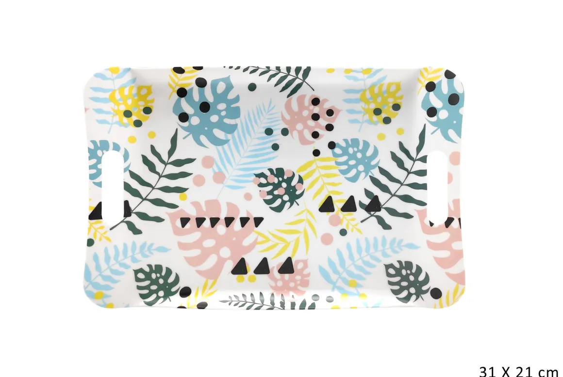PLATEAU MELAMINE PASTEL 31X21CM