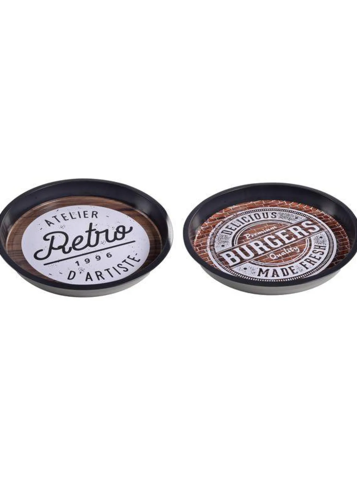 PLATEAU METAL VINTAGE BRASSERIE