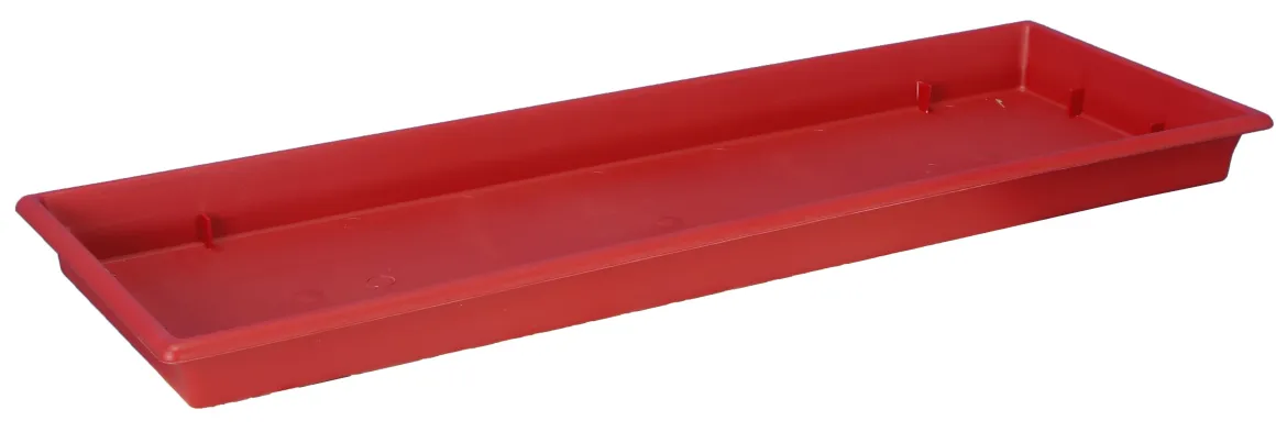 PLATEAU RECTANGULAIRE L.36CM ROUGE