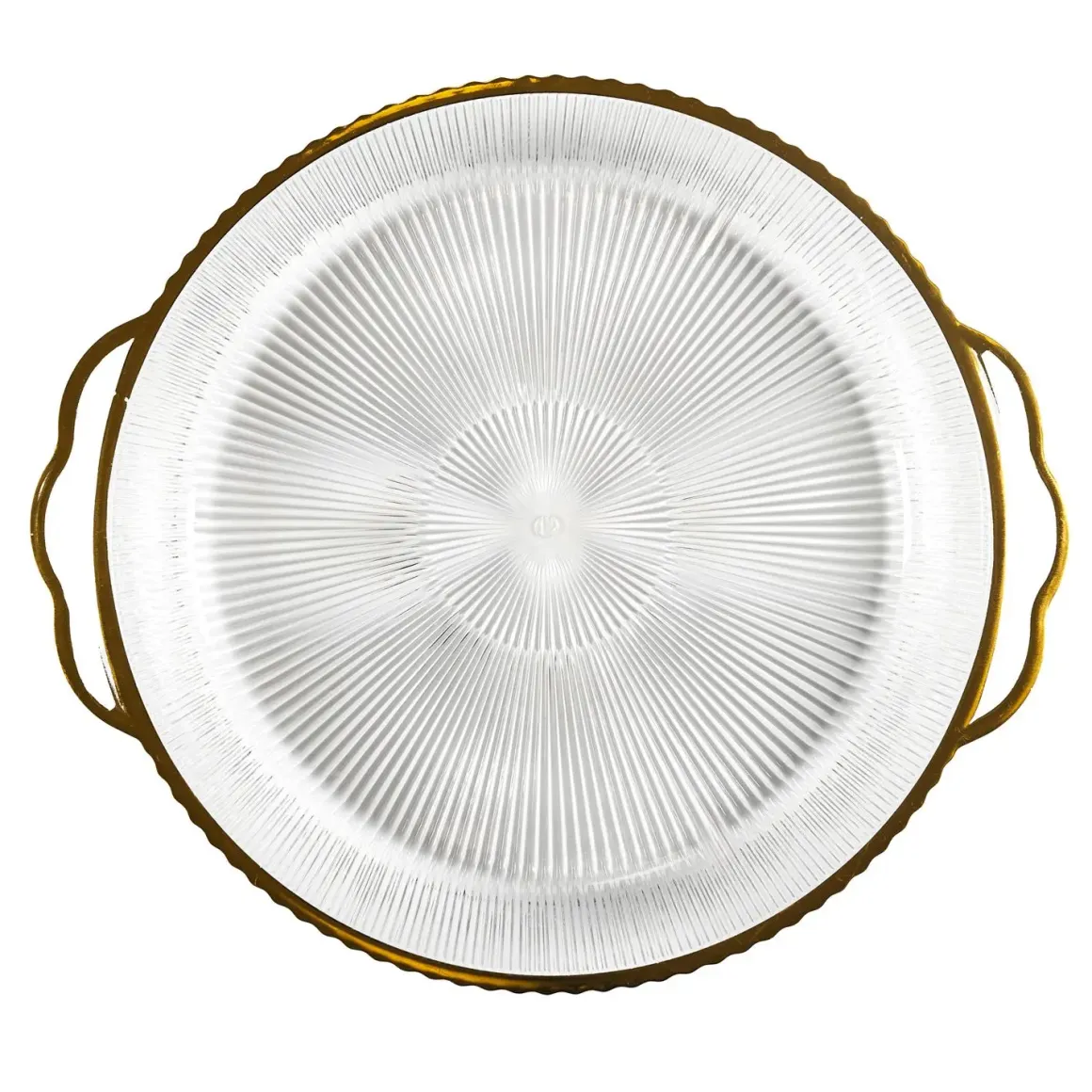 PLATEAU ROND PLASTIQUE MIRAGE D.38.5CM