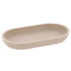 PLATEAU STRIE POLYRESINE BEIGE