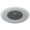 PLATEAU TOURNANT VERRE ALUMINUM D.45CM