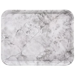 PLATEAU 33X43CM MARBRE BLANC