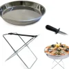 PLAT PRESENTATION COQUILLAGE INOX 34CM