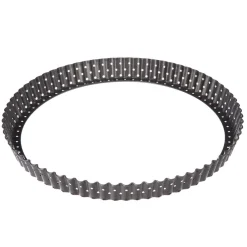 PLAT TARTE FOND AMOVIBLE METAL 28CM