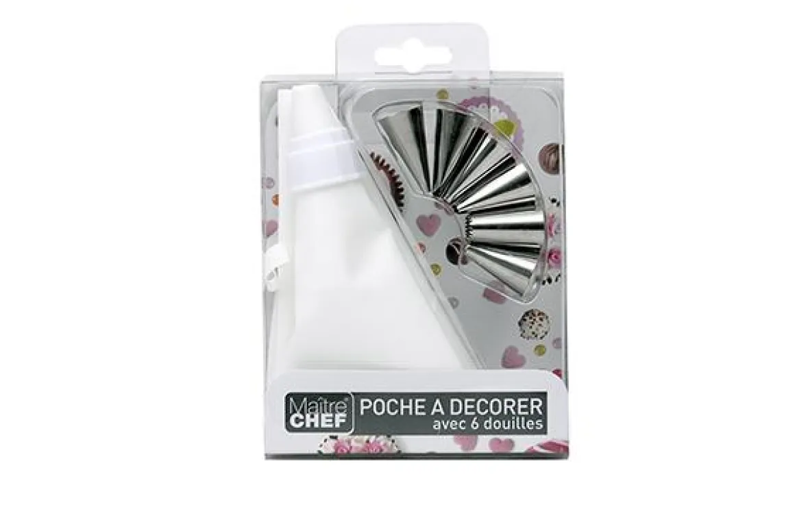 POCHES A DECORER AVEC 6 DOUILLES 25CM