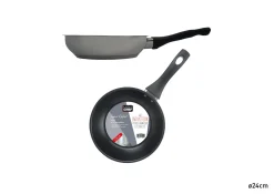 POELE INOX INDUCTION REFLET ANTI ADHESIVE 24CM