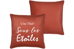 POEME COUSSIN 50X50CM ORANGE