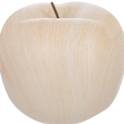 POMME CERAMIQUE EFFET BOIS D.22X17CM