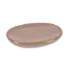 PORTE SAVON GRES LAQUE CARAMEL