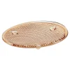 PORTE SAVON OVALE VERRE MOTIFS POINTS FUMEE