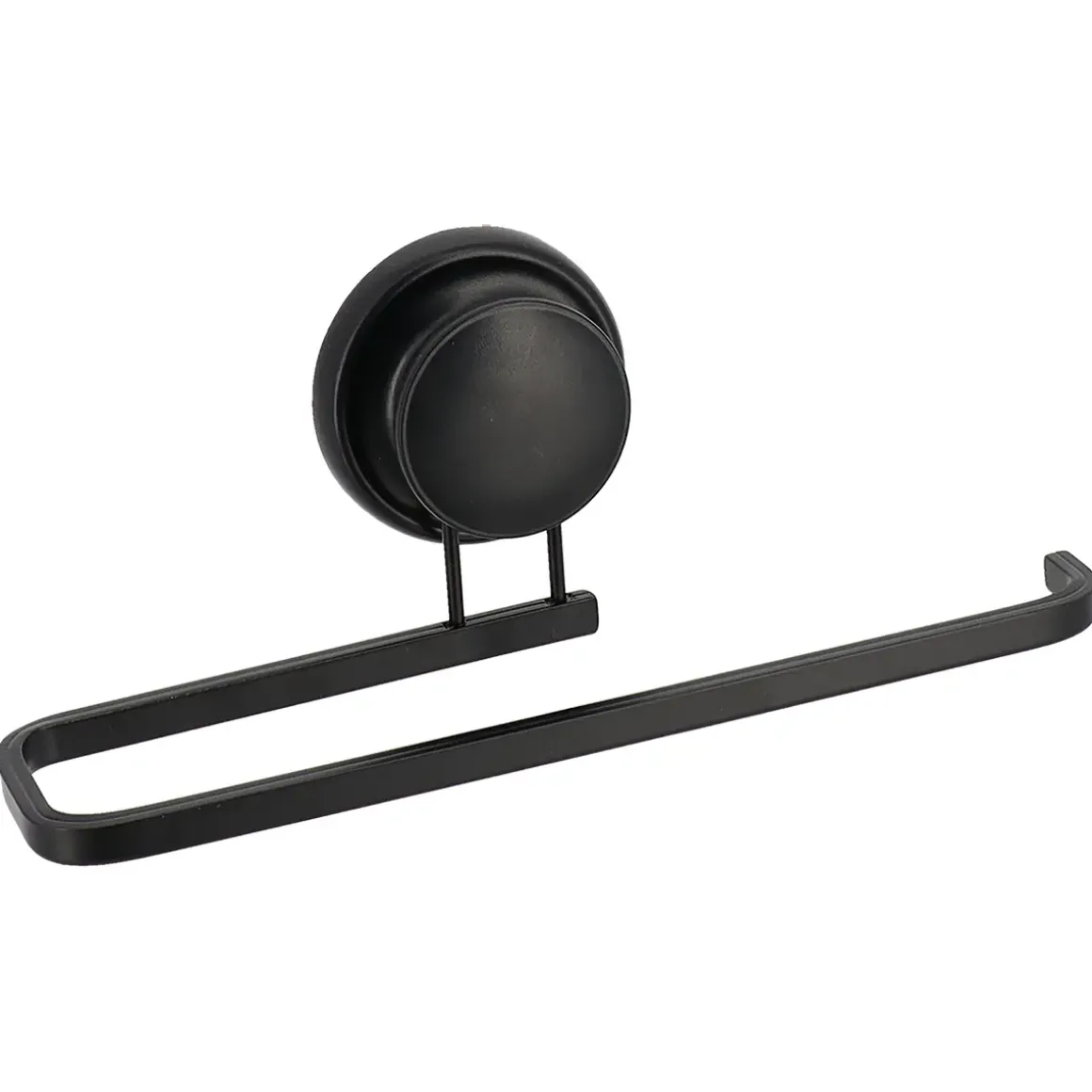 PORTE SERVIETTES ALUMINIUM VENTOUSE NOIR