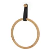 PORTE SERVIETTES ARRONDI AVEC LANIERE NOIR BAMBOU