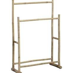 PORTE SERVIETTES EN CANNE DE BAMBOU 2 BARRES A MONTER