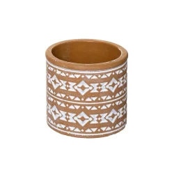 POT CIMENT HACIENDA TERRACOTTA OU BLEU D11 X10CM