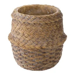 POT CIMENT SEAGRASS H.13.5CM