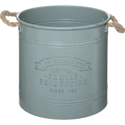POT METAL HOUSE VERT OU BLANC D.30X30CM
