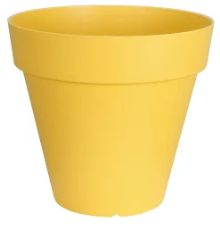 POT PATIO ROND D.20CM JAUNE 3L