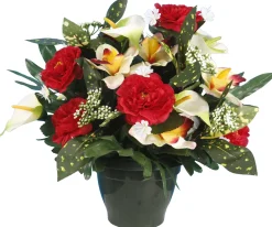 POT ZINNIA ARUM ORCHIDEE