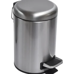 POUBELLE ACIER INOXYDABLE 3 L FREIN DE CHUTE CHROME
